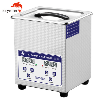 เครื่องทำความสะอาดอัลตราโซนิกแบบตั้งโต๊ะขนาด 2 มม. จับเวลา 30 นาที 2L 80W ปรับกำลังไฟได้