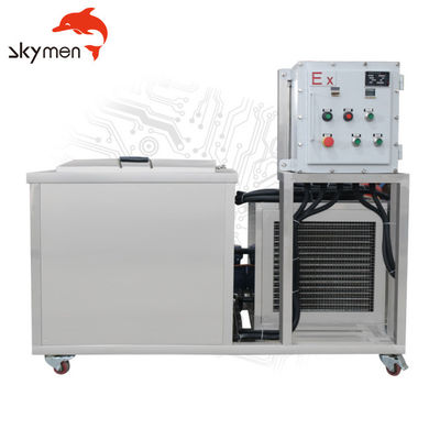 135L เครื่องทำความสะอาดอัลตราโซนิกอุตสาหกรรมพร้อมการออกแบบป้องกันการระเบิดและความถี่ 40KHz สำหรับการทำความสะอาดอย่างมีประสิทธิภาพ