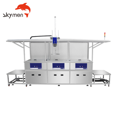 Muti Tank Industrial Ultrasonic Cleaning Machine ฟังก์ชั่น Lifiting สำหรับหัวฉีดคาร์บูเรเตอร์
