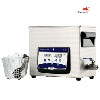 Skymen Ultrasonic Bath สำหรับท่อแก้ว / เหล็ก / อลูมิเนียมพร้อมฮีตเตอร์ 200W 1.72 แกลลอน