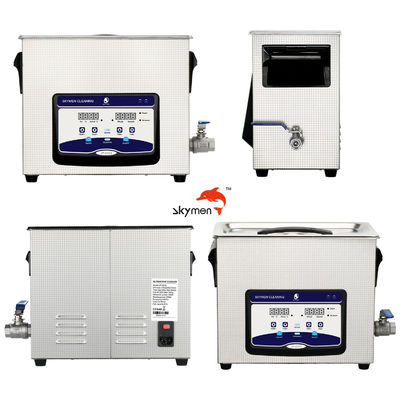 Skymen Ultrasonic Bath สำหรับท่อแก้ว / เหล็ก / อลูมิเนียมพร้อมฮีตเตอร์ 200W 1.72 แกลลอน