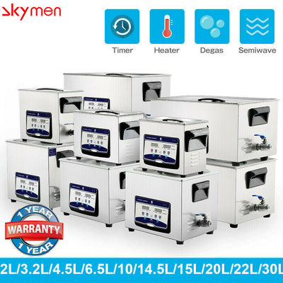 เครื่องทำความสะอาดอัลตราโซนิกแบบตั้งโต๊ะ 30 นาที 180W 1.19 แกลลอนสำหรับตะขอ
