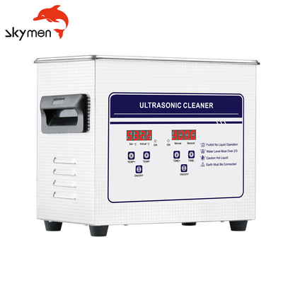 เครื่องทำความสะอาดอัลตราโซนิกแบบตั้งโต๊ะประดิษฐ์ 40kHz 10L SUS Casters 30min Timer