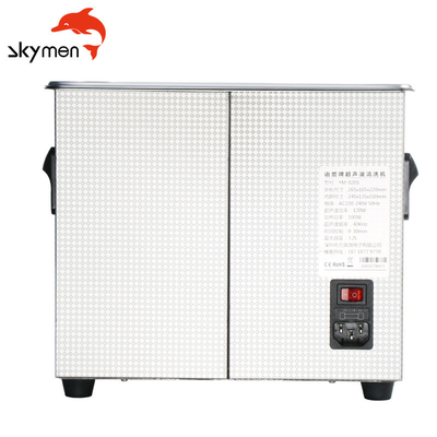 เครื่องทำความสะอาดอัลตราโซนิกแบบตั้งโต๊ะประดิษฐ์ 40kHz 10L SUS Casters 30min Timer