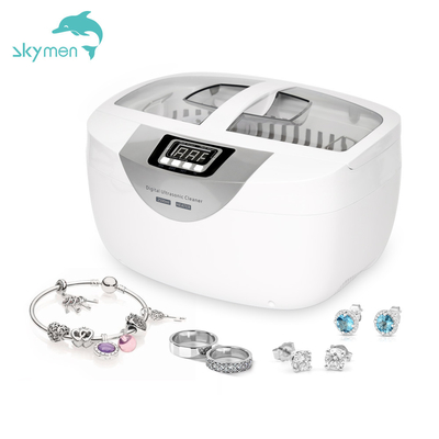 เครื่องทำความสะอาดเครื่องประดับอัลตราโซนิกมือถือขนาดเล็ก Skymen 2.5L 70W 5 การตั้งค่าเวลาดิจิตอล