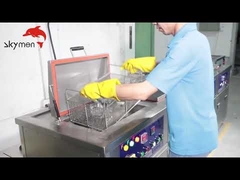 เครื่องซักผ้าอัลตราโซนิกอุตสาหกรรม AC 220V / 380V 135L พร้อมระบบล้าง / กรอง / เครื่องอบผ้า