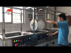 Skymen JTM-3024GH 77L 1200W Dpf เครื่องทำความสะอาดอัลตราโซนิกอุตสาหกรรมสามถังการเคลื่อนไหวในแนวนอนพร้อม Li