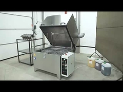 เครื่องทําความสะอาดพ่นด้วยถังหมุนสําหรับทําความสะอาดบล็อกเครื่องยนต์